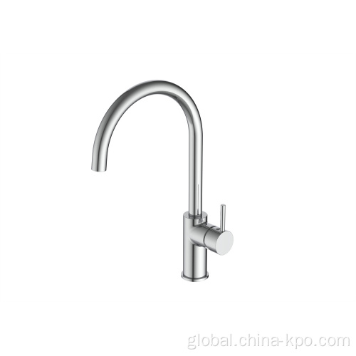 Kitchen Sink Mixer Tap Contemporary Mixer Chrome Single Handle Brass Kitchen Faucet Manufactory